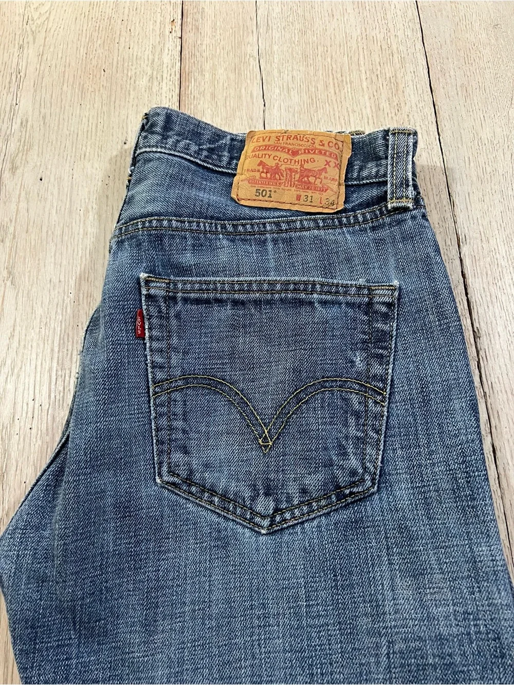 Levi’s 501 XX 2008 Straight Leg Denim Blue Jeans Size 31x34